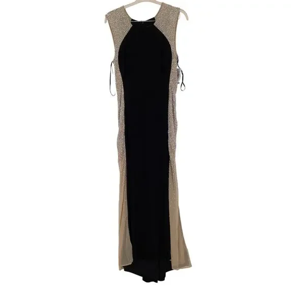 beaded sparkly dress Calista Luxe- Beaded/Sequin Floor Length Dress (3 colors) – DivAbby